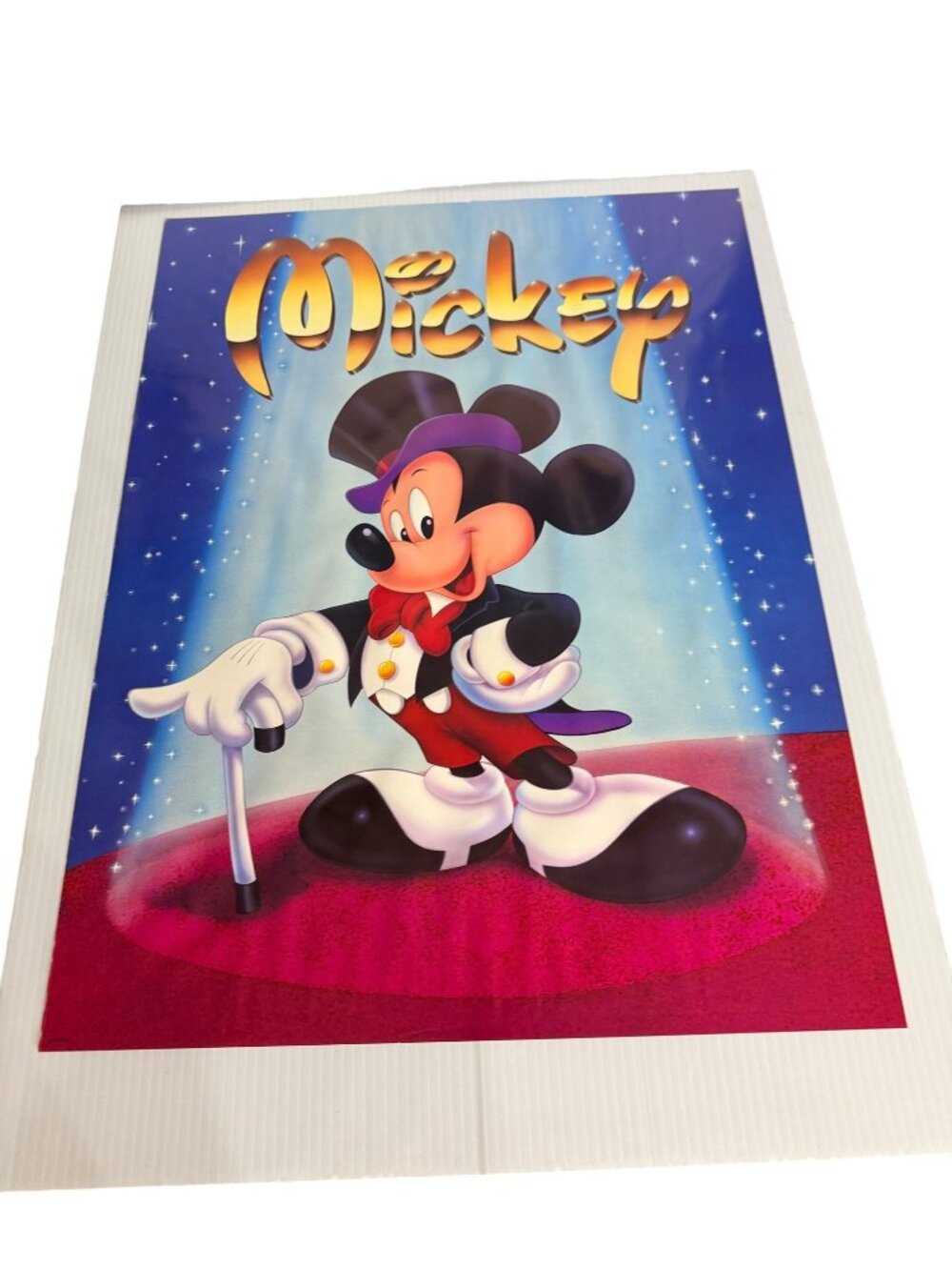 Disney Mickey Mouse Magician Showman Stage Spotlight Art Print Poster